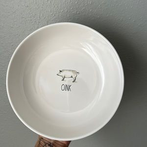Rae dunn oink pig farmline bowl